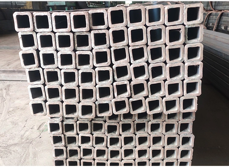 Hot Sale Customized ASTM A53 A36 A106 Sch40 Q195/Q235 Shs Rhs JIS DIN En Sharp Edges Hollow Section Steel Tube Carbon Black Square and Rectangular Steel Tubes